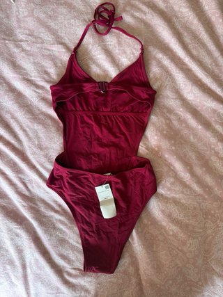 Trikini magenta Decote Halter