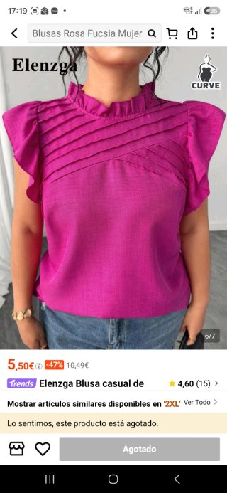 Blusa rosa talla 48-50