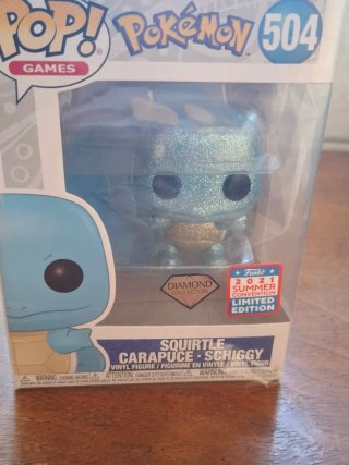 Funko Pop Pokémon Squirtle 304 Diamond Collection
