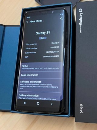 Samsung Galaxy S9 256 GB Nero