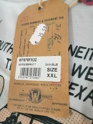 T-shirt Wrangler XXL Texas Comic