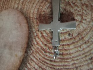 Colgante Cruz Plata Turquesa