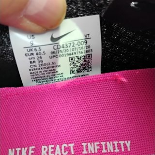 Nike Infinity React Zapatillas de Running Pie 40.5