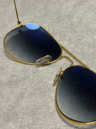 Ray-Ban Aviador RB3025 Dorado Lente Azul Degradado