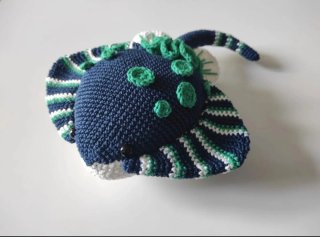 Amigurumi muñeco Manta Raya