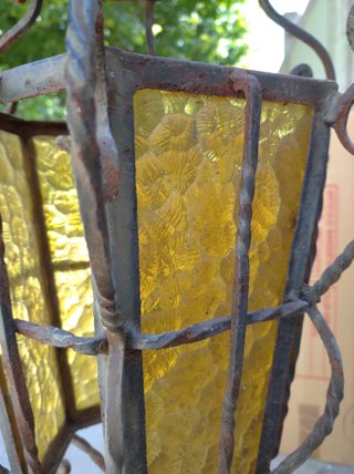 Farol de forja para restaurar