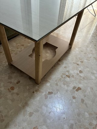 Mesa Camilla, incluye Cristal, Ropa Camilla/Tapete