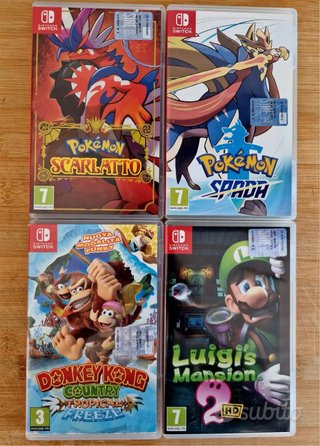 Lotto 4 Giochi Nintendo Switch
