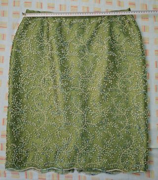 Conjunto 3 piezas Verde Oliva Satinado. Vestido