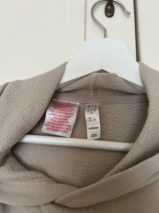 Sudadera Adidas Beige con Capucha