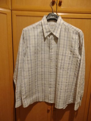 Camisa de vestir manga larga cuadros