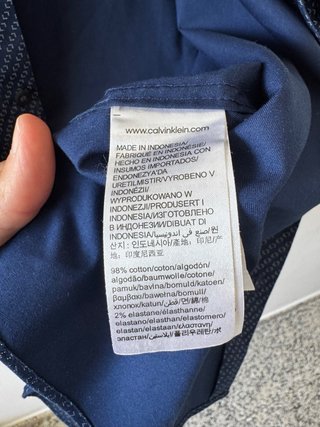 Camisa Calvin Klein Azul Talla 40