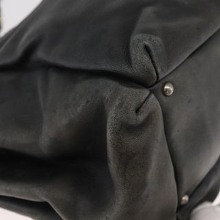CHANEL Chain Shoulder Bag Lamb Skin Black CC Auth