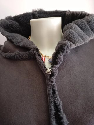 Chaquetón reversible gris
