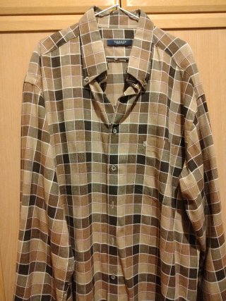 Camisa de cuadros VENETO manga larga