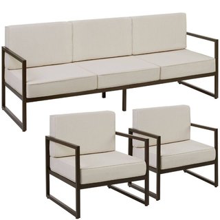 Set lounge da giardino Comosa per 5 persone, imbottitura XXL