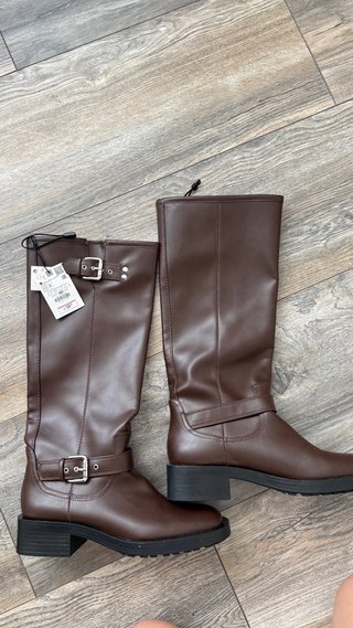 Botas altas piel marrones nuevas