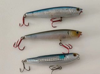 Lotes señuelos pesca: 2 Gunfish 95 + Fakie