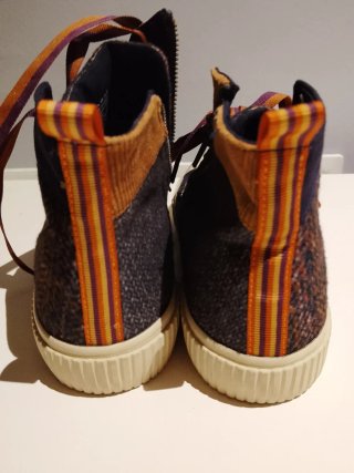 Zapatillas Zara Talla 38 Marrón y Morado