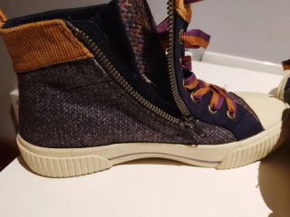 Zapatillas Zara Talla 38 Marrón y Morado