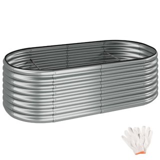 Letto rialzato Flormma, 942l, zincato, 200x100x60cm