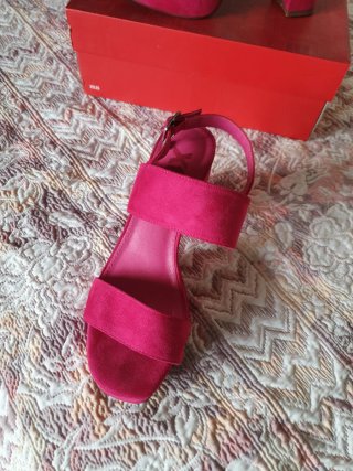 Sandalias Xti Fiesta Rosa Tacon Plataforma