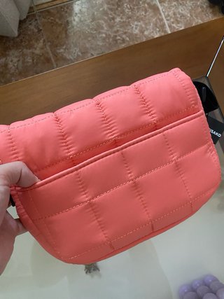 Bolso Misako acolchado naranja/rosa nuevo