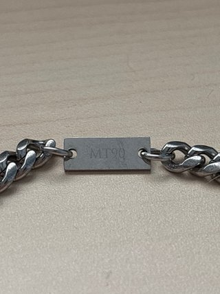 Pulsera de acero inoxidable con placa