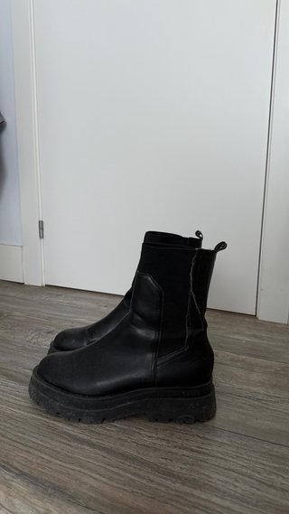 Botines negros plataforma