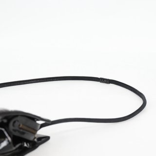 CHANEL V Stitch Shoulder Bag Enamel Black CC Auth