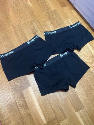 Calzoncillos Supreme Negros Pack 3