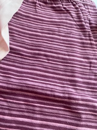Pijama rosa y morado