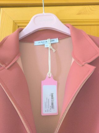 Abrigo mujer rosa/rojo