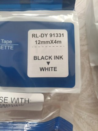 3 Cartuchos Cinta Etiquetas OfficeWorld 12mm