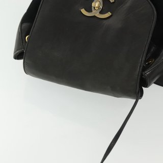 CHANEL Matelasse Shoulder Bag Lamb Skin Wool