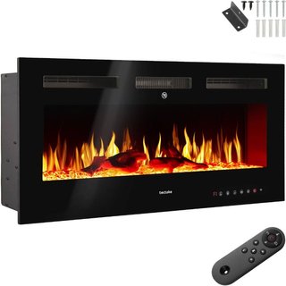 Caminetto elettrico da parete Luci, 2 livelli di