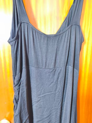 Vestido largo negro y blanco