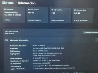 Portátil Gaming Acer Nitro 5 RTX 3050