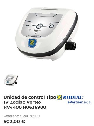 Centralita Robot Piscina Zodiac