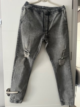 2 Vaqueros Chico Desgastados con puño Talla M