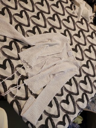 Chaqueta Lefties Blanca con Cordones Talla XS