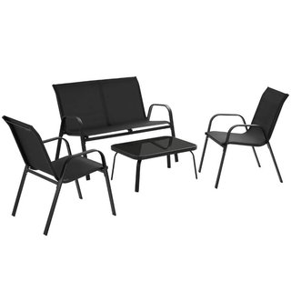 Set di mobili da giardino Nora per 4 persone, tessuto