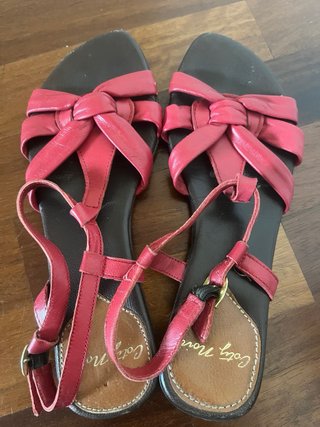 Sandali Coty Noir Pelle Rossa IT 38