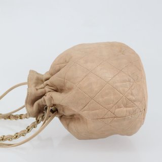 CHANEL Matelasse Chain Shoulder Bag Lamb Skin