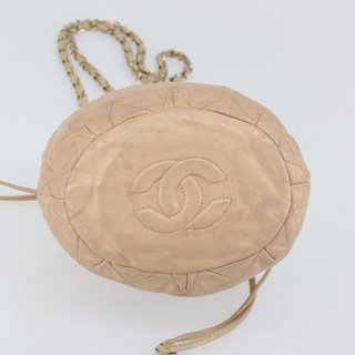 CHANEL Matelasse Chain Shoulder Bag Lamb Skin