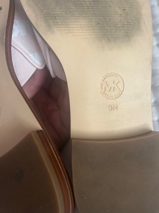 Sandalias Michael Kors MK rosas y blancas