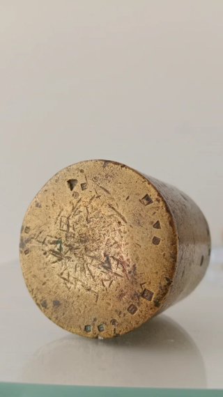Antigua Pesa de Latón de 500 Gramos