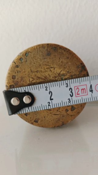 Antigua Pesa de Latón de 500 Gramos