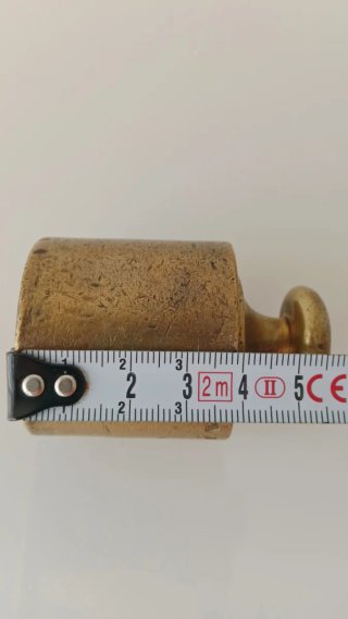 Antigua Pesa de Latón de 500 Gramos