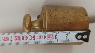 Antigua Pesa de Latón de 500 Gramos